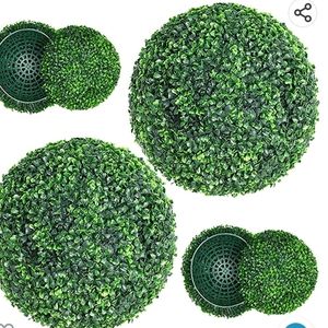 15.7" Boxwood Topiary Balls set of 2 (4pcs). UV protection, realistic
